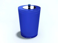 Lixeira REDONDA 3L c/ Sobre-tampa INOX DEC REDO