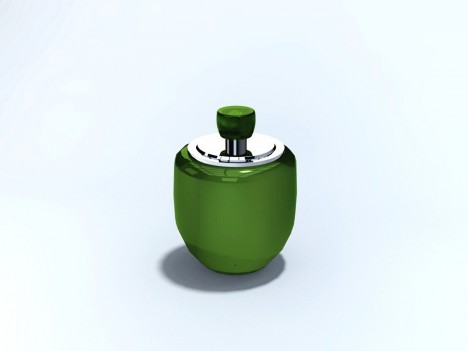 PORTA COTONETE C/ TPA DECORADA BARRIL