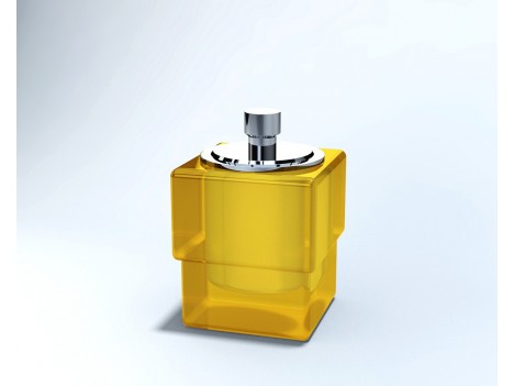 PORTA COTONETE C/TPA AÇO INOX YORK 