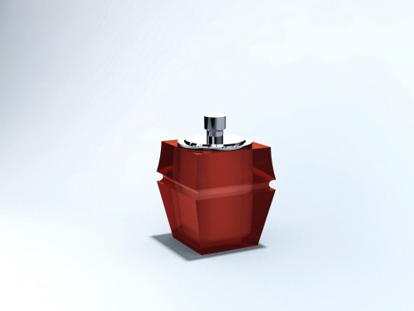 PORTA COTONETE C/TPA AÇO INOX PEQUIM 